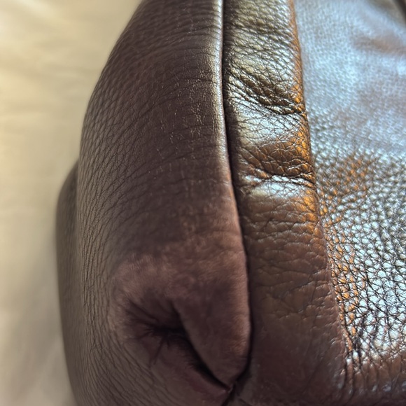 2013 Coach eggplant pebbled leather with dust bag & COA - Picture 12 of 14